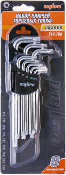Набор ключей торцевых TORX® Т10-T50, 9 предметов